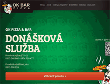 Tablet Screenshot of okpizza.sk